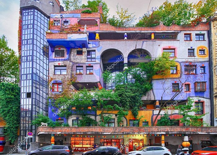 Hundertwasserhaus  Vienna Austria October 2018 Hundertwasser House Hundertwasserhaus ... photo