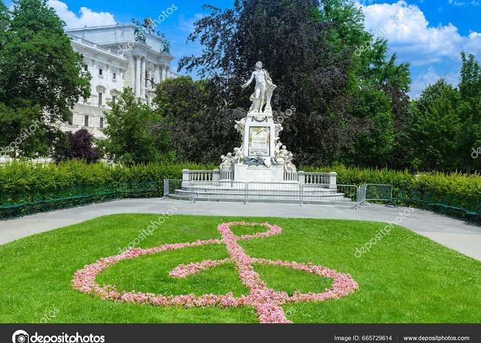 Burggarten Mozart Monument Located Burggarten Vienna Historic City Centre ... photo