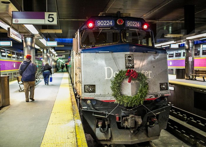 Boston North Station Downeaster at Boston North Station, 2016. — Amtrak: History of ... photo