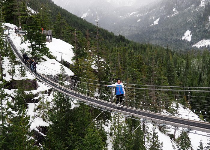 Sea to Sky Gondola Winter fun at Sea to Sky Gondola in Squamish, British Columbia photo