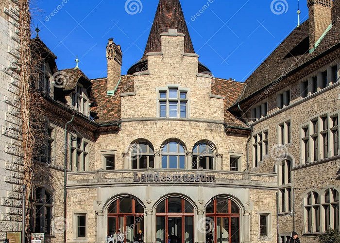 Swiss National Museum Entrance To the Swiss National Museum in Zurich, Switzerland ... photo