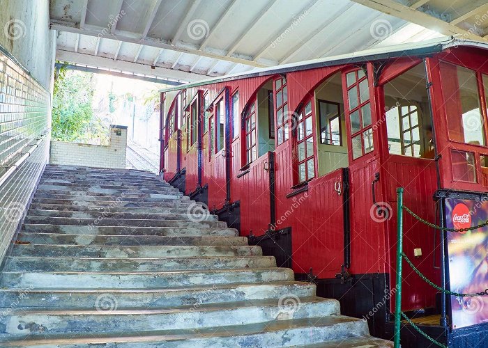 Monte Igueldo Funicular Funicular To the Top of Mount Igueldo. San Sebastian, Basque ... photo