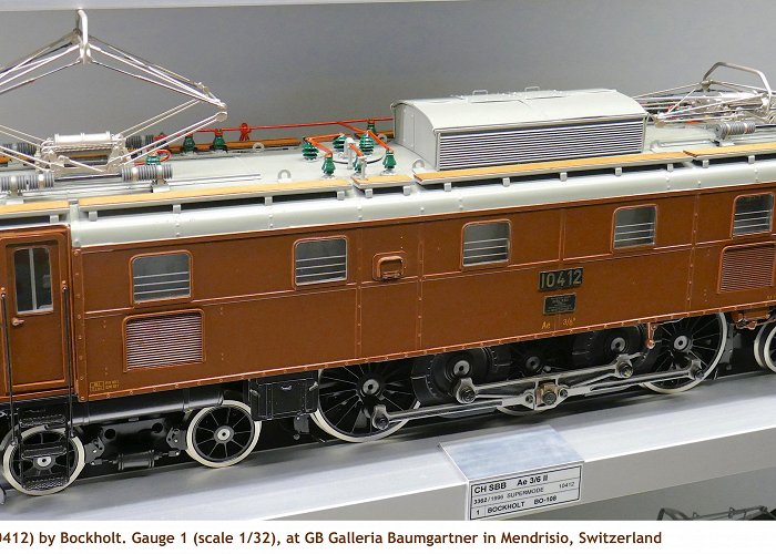 Galleria Baumgartner Fig.1 – BO-108, CH SBB Ae 3/6 II (10412) by Bockholt. Gauge 1 ... photo