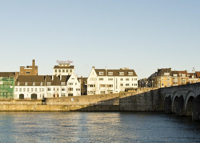 St Servaas Bridge Maastricht - Maas River - Oeverwal - Brewery "de Ridder" & Sint ... photo