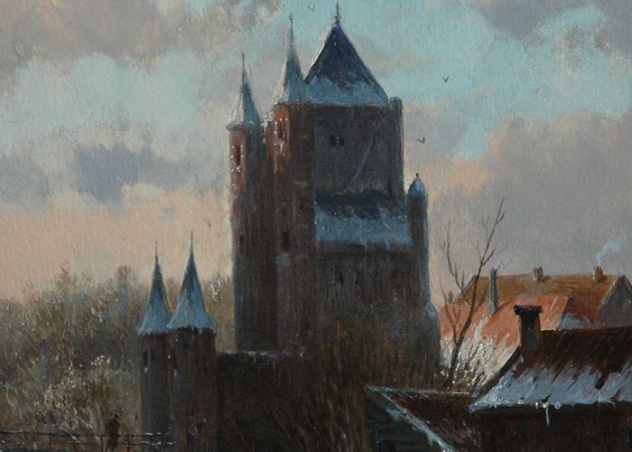 Amsterdamse Poort Adrianus Eversen | Paintings prev. for Sale | The Amsterdamse ... photo