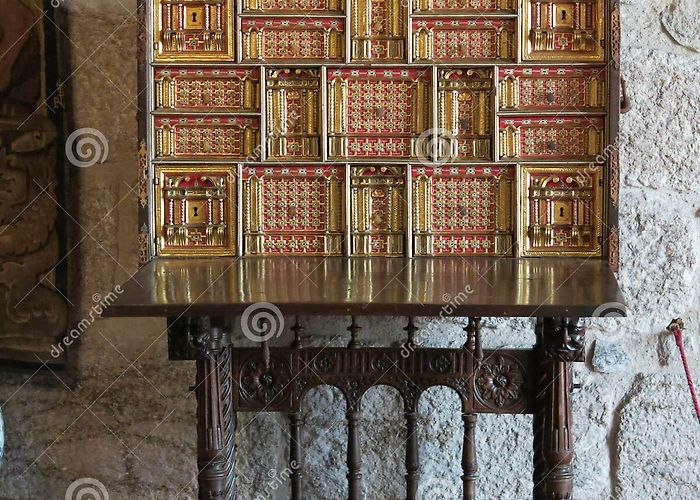 Ducal Palace BargueÃ±o Desk, Palace of the Dukes of BraganÃ§a, Editorial Image ... photo