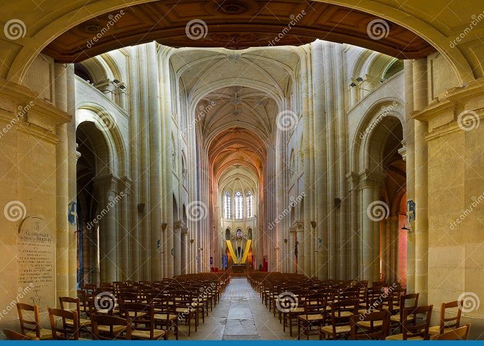 Senlis Cathedral Interiors and Details of Notre-Dame of Senlis Cathedral Editorial ... photo