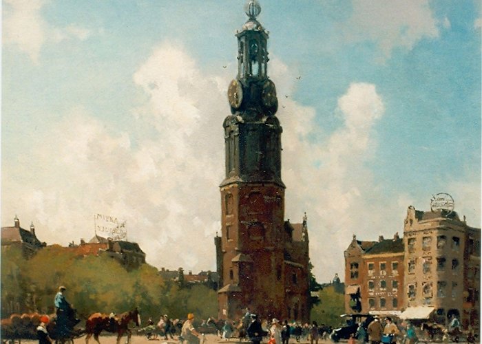 Munttoren Cornelis Vreedenburgh | Paintings prev. for Sale | The 'Munttoren ... photo