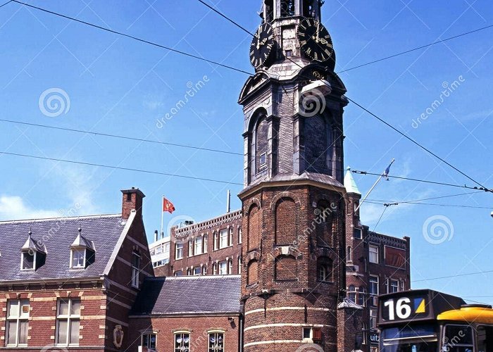 Munttoren Munttoren Clock, Amsterdam. Editorial Photography - Image of ... photo