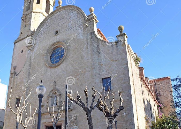 Parroquia de Santa Maria y San Nicolas Church of San Maria and San Nicolau in Calella Stock Photo - Image ... photo