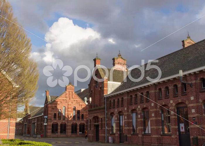 Westergasfabriek Old industrial building in Amsterdam, ti... | Stock Video | Pond5 photo