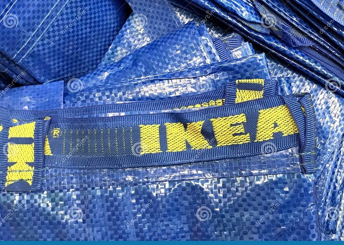 IKEA Netherlands IKEA logo on a blue bag. editorial stock image. Image of blue ... photo