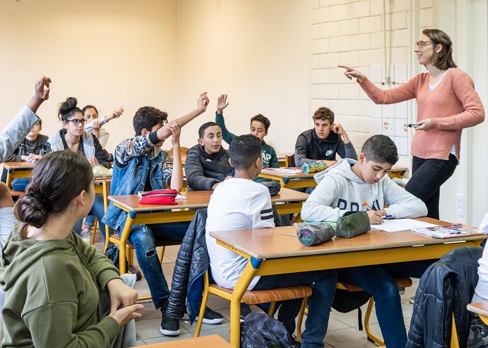 Catholic University of Brussels The Jesuit school that serves a predominantly Muslim community in ... photo