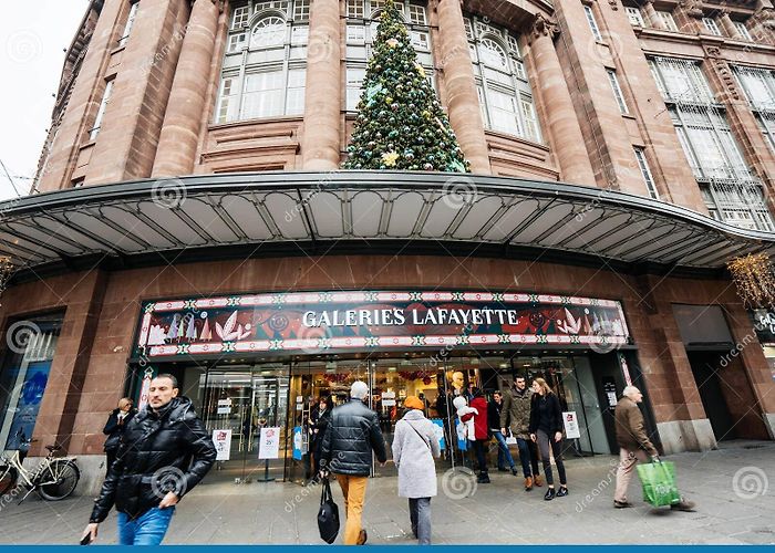 Galeries Lafayette Shopping Centre Strasbourg Galerie Lafayette in Strasbourg Decorated for Winter Holiday ... photo