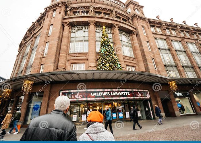 Galeries Lafayette Shopping Centre Strasbourg Galerie Lafayette in Strasbourg Decorated for Winter Holiday ... photo