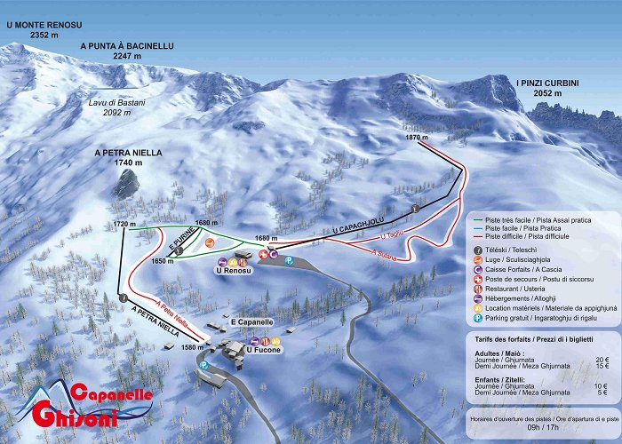 Ghisoni Ski Resort Ghisoni Piste Map | Plan of ski slopes and lifts | OnTheSnow photo