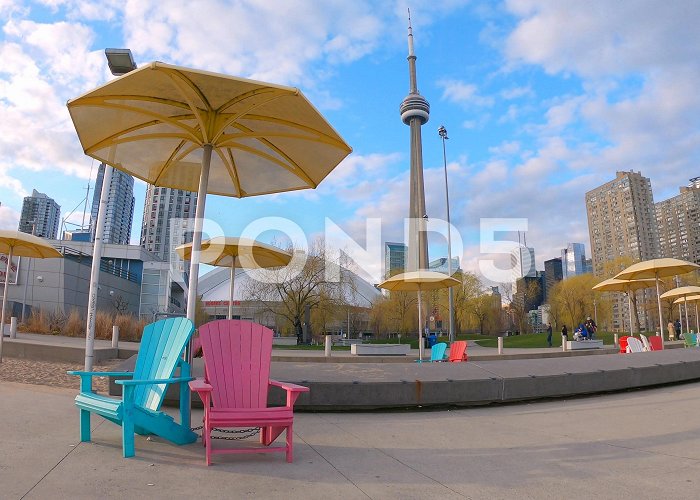 HTO PARK Toronto HTO Park With Muskoka Chairs Und... | Stock Video | Pond5 photo