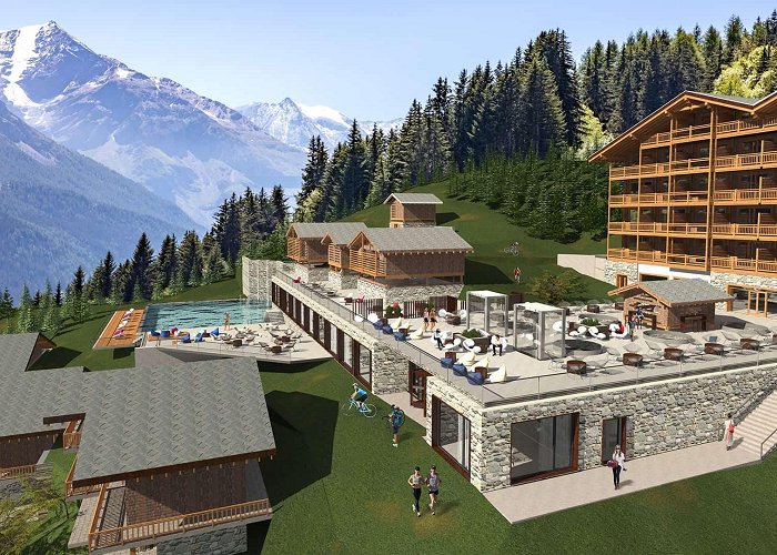 Les Masses Resort with thermal spa and service apartments in Valais photo