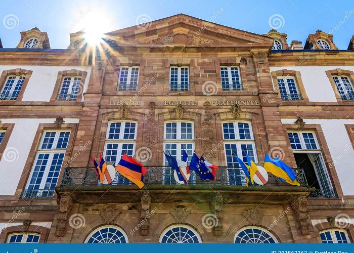 Place Broglie Ornate Buildings and Sun Burst on Place Kleber on Grande Ile ... photo