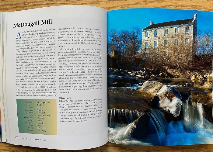 McDougall Mill Museum Ontario's Historic Mills Detailed Guide Book With Beautiful Photos ... photo