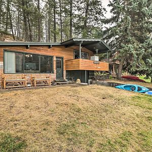 Villa Flathead Lake Waterfront Cabin With Dock And Kayaks à Polson Exterior photo