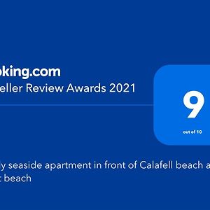 Lovely Seaside Apartment In Front Of Calafell Beach And Cunit Beach Segur de Calafell Exterior photo