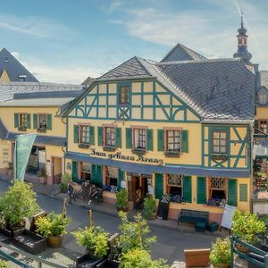 Weinhotel Des Riesling Zum Gruenen Kranz Rüdesheim am Rhein Exterior photo