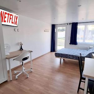 Appartement Studio En Rez De Jardin Avec Terrasse Privee - Le Petit Chateau Avesnois - Tv - Wifi - Logement Complet à Avesnes-sur-Helpe Exterior photo