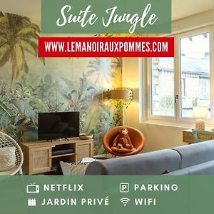 SUITE JUNGLE - JARDIN, NETFLIX et PARKING - Le Manoir aux Pommes Orbec Exterior photo