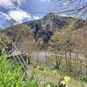 Villa Gorges Du Tarn : Charmant Gite Avec Vue Sur Le Tarn à Sainte-Énimie Exterior photo