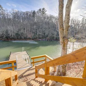 Villa Lakeside Cashiers Cabin With Private Boat Dock! à Cullowhee Exterior photo