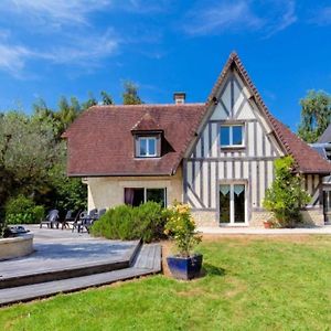 Villa Gite La Tourelle Avec Piscine Chauffee - 5 Mn De La Mer Et Cabourg à Périers-en-Auge Exterior photo