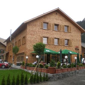 Tre Soli Appartements Restaurant Schoppernau Exterior photo