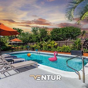 Villa Ventur Tropical With Elite Pool & Ultimate Fun Zone à Fort Lauderdale Exterior photo