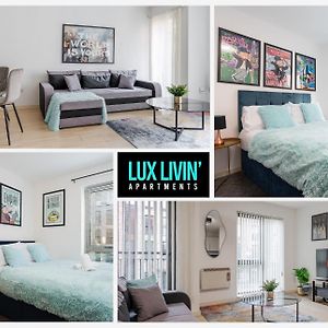 Lux Livin' Apartments - Luxury 2 Bed Apartment City Centre Free Parking Manchester Exterior photo