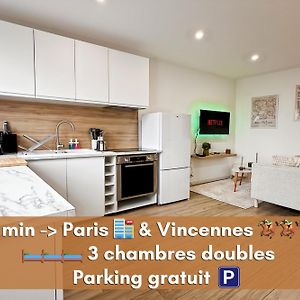 Noa - Appartement Familial Tres Proche Paris Et Vincennes - Parking Free Joinville Exterior photo