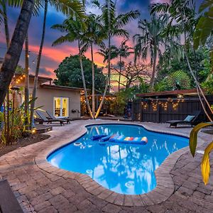 Villa The Peacock Oasis~Tropical~Heated Pool~Fire Pit à Fort Lauderdale Exterior photo