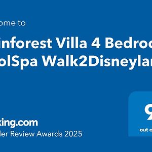 Rainforest Villa 4 Bedroom Poolspa Walk2Disneyland Anaheim Exterior photo