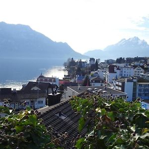 Wohnung Mit Herrlichem Blick Auf Den Pilatus Weggis Exterior photo