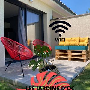 Appartement Les Jardins d'Oc - Wifi, Terrasse et Jardinet - Appart T2 neuf à Soual Exterior photo