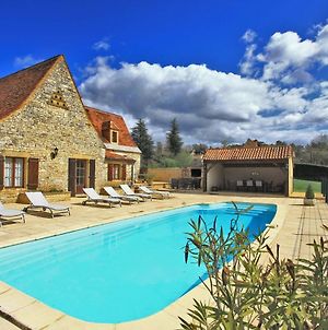 Villa en pierre 10 pers, piscine chauffée Saint-Amand-de-Coly Exterior photo