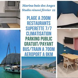 Studio Apartment between Nice&Cannes - Marina baie des Anges - Beach, restaurants, shops - tea/coffee/sugar/bed linen&towels Villeneuve-Loubet Exterior photo