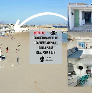 Appartement Le Vrai Cabanon de la Plage Clim-Wifi-Netflix à Marseille Exterior photo
