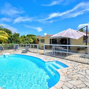 Villa de 2 chambres a Saint Francois a 500 m de la plage avec vue sur la mer piscine privee et jardin clos Exterior photo