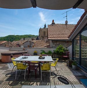 Superbe appartement avec toit terrasse Villefranche-de-Rouergue Exterior photo