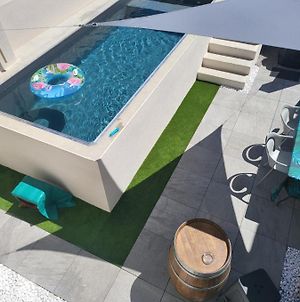 Maison de campagne individuelle piscine et patio Poulan-Pouzols Exterior photo