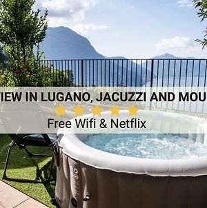 Appartement Lugano Vista Lago, Jacuzzi, Montagna A 5 Stelle Exterior photo
