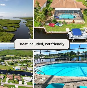 Villa Housewithaboat, Waterfront, Heated Pool, Pet Friendly, Pontoon + Kayaks + Sup Boards Included à Port Charlotte Exterior photo