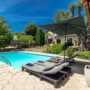 Private & Comfortable Stone Villa With Pool Roquefort-les-Pins Exterior photo