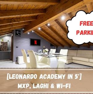 Appartement Leonardo Academy In 5' Mxp, Laghi & Wi-Fi à Sesto Calende Exterior photo